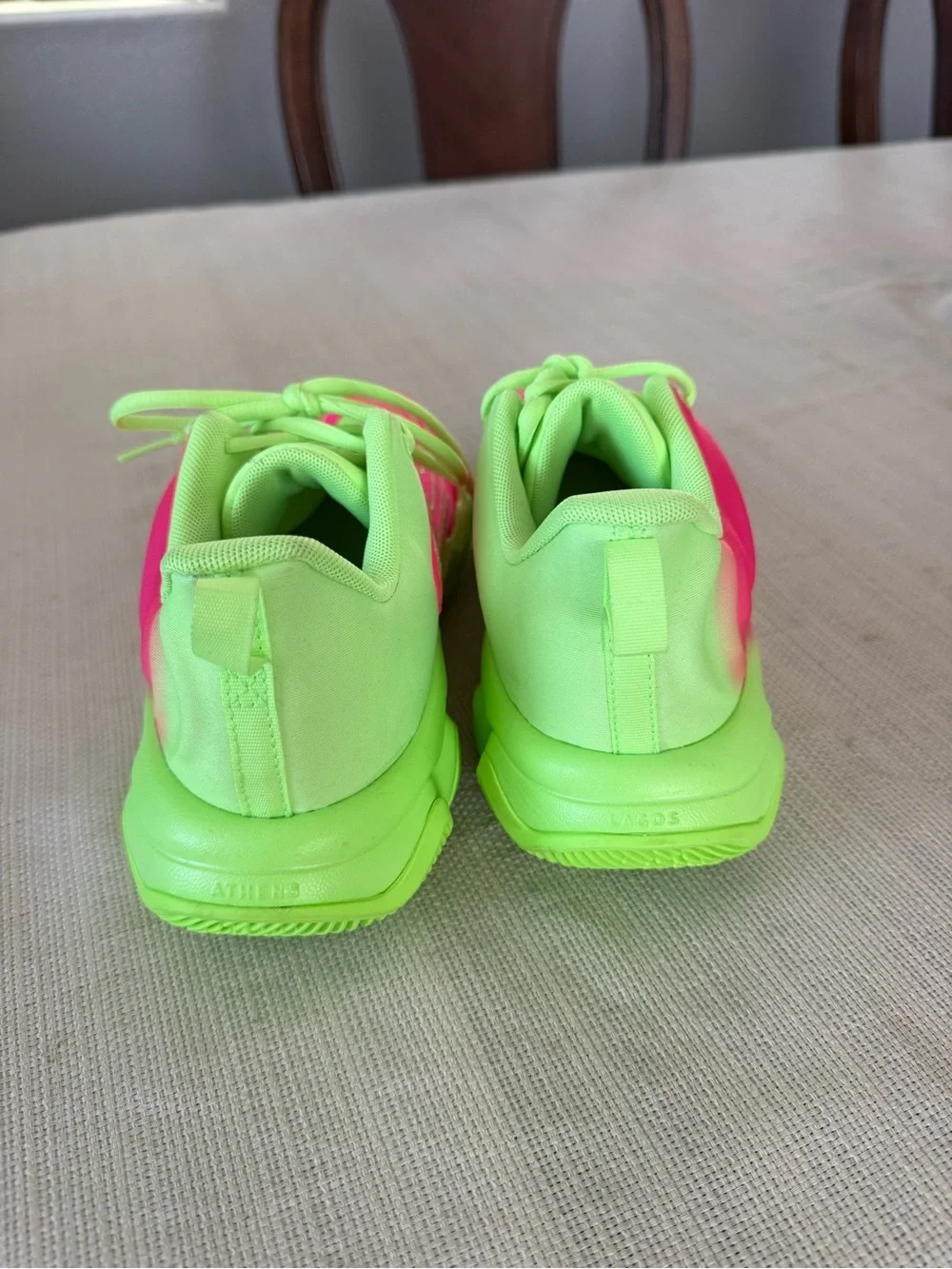Nike GIANNIS IMMORTALITY 4 BASKETBALL Neon Pink & Green Athletic Sneaker